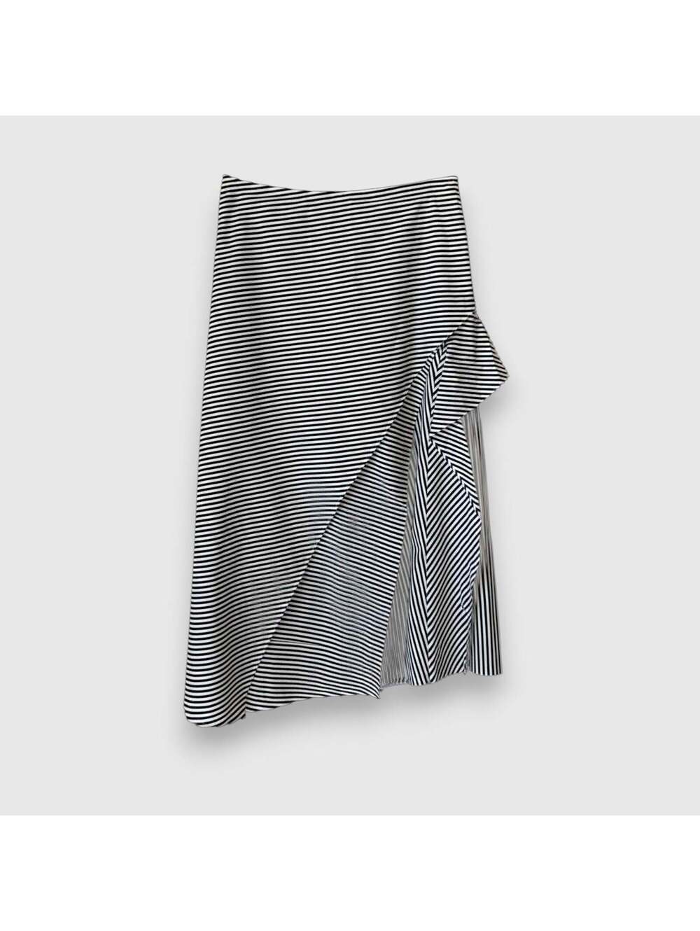 Robert Rodriguez Asymmetrical Striped Ruffle Midi SkirtβNWT